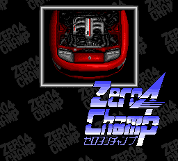 Zero 4 Champ title screen for PC Engine